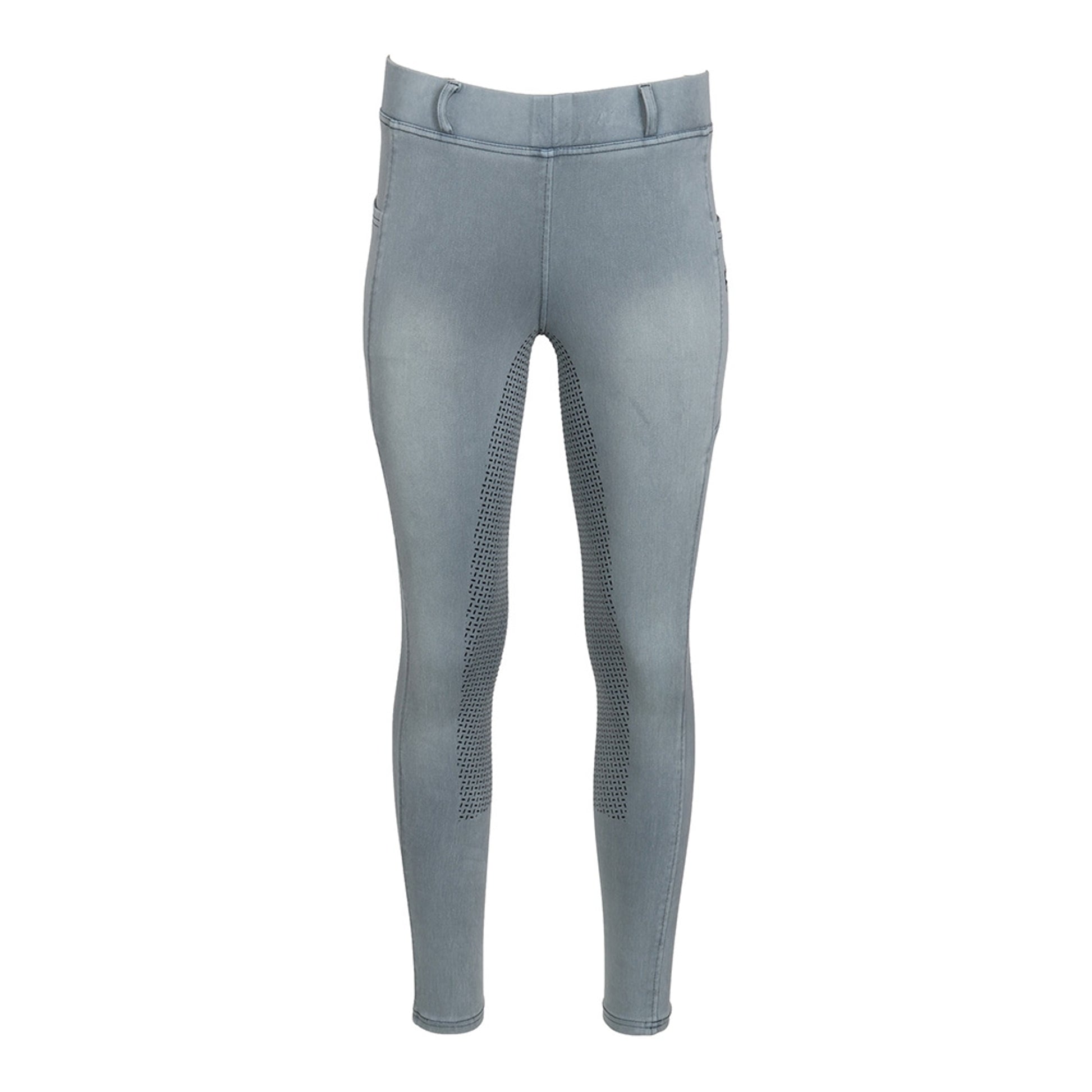 Equine Couture Ladies Denim FS Tights with Phone Pocket