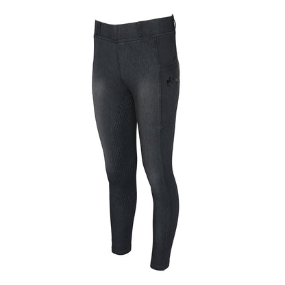 Equine Couture Ladies Denim FS Tights with Phone Pocket