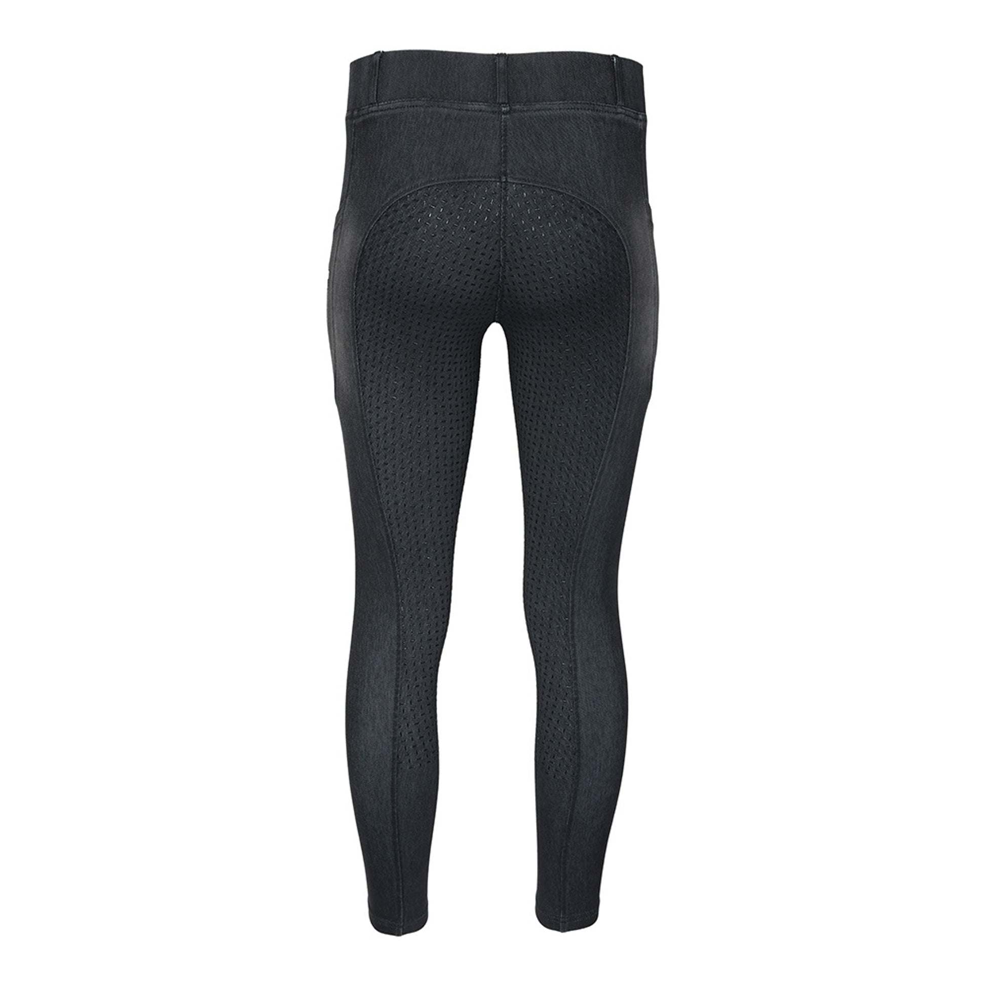 Equine Couture Ladies Denim FS Tights with Phone Pocket