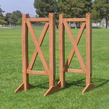 Burlingham Sports Faux Wood Split Rail Standards