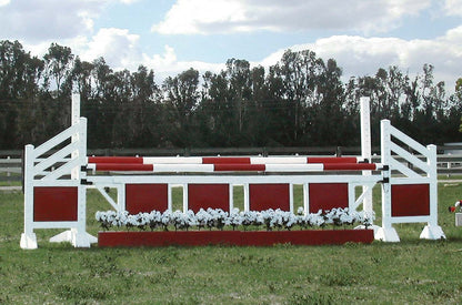 Burlingham Sports Diagonal Panel Two Tone 5 Ft Jump Standards