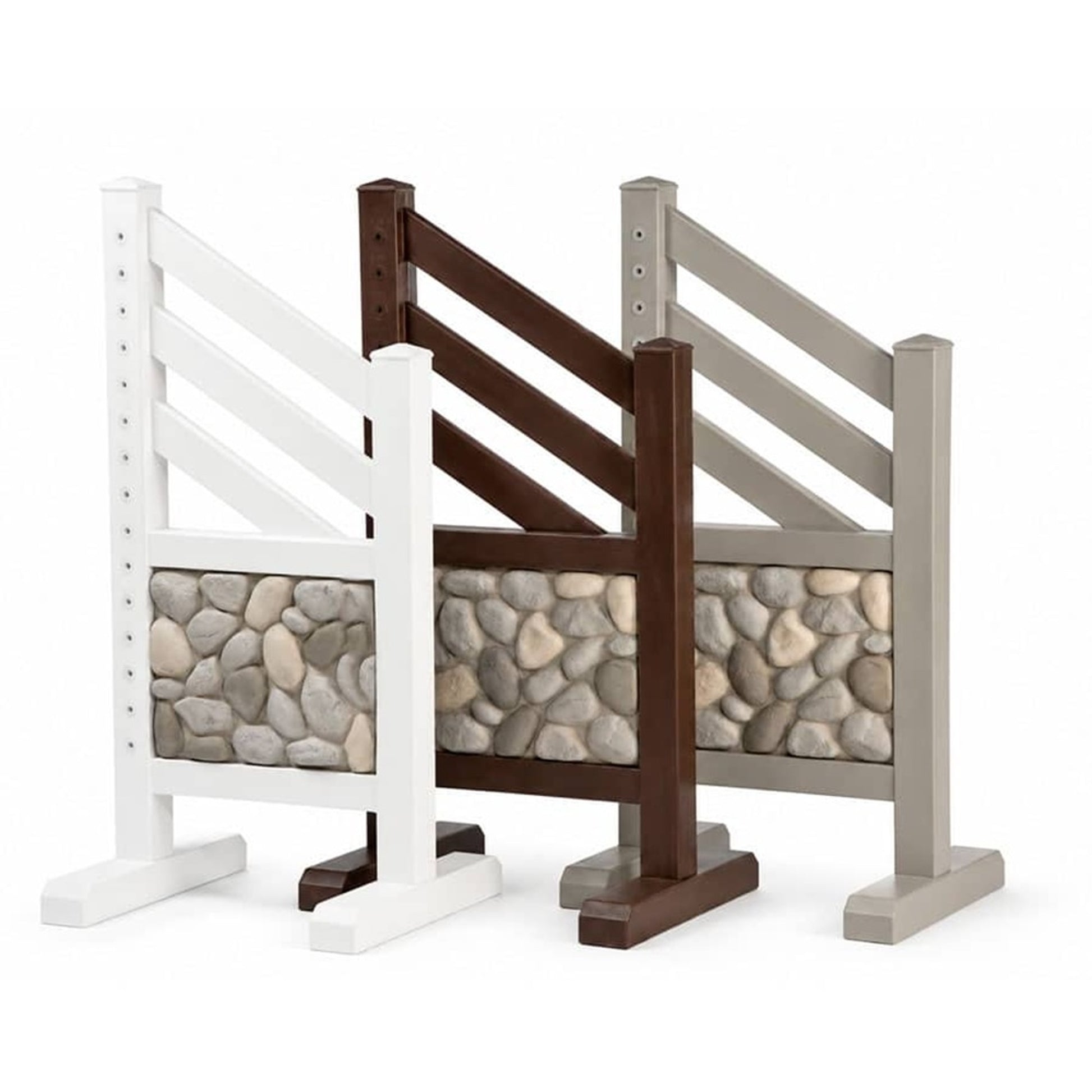 Burlingham Sports Stone Wall 5 Ft Jump Standards