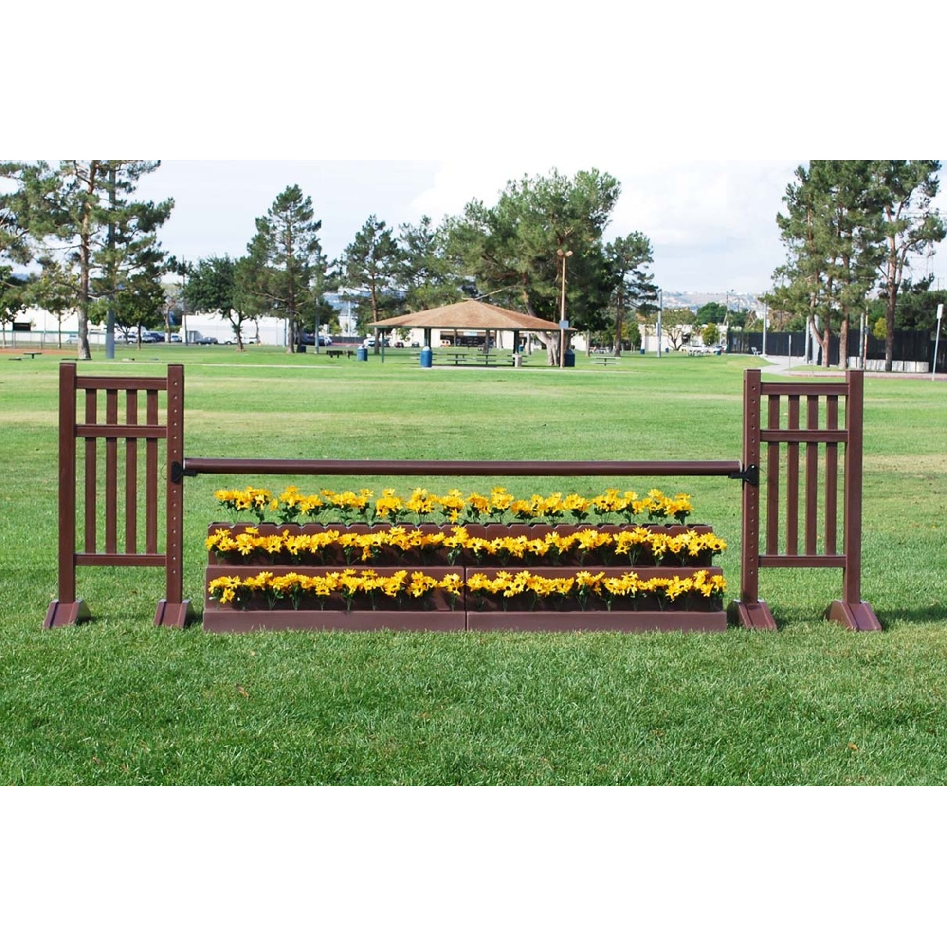 Burlingham Sports Vertical Slat Solid Color 5 Ft Jump Standards