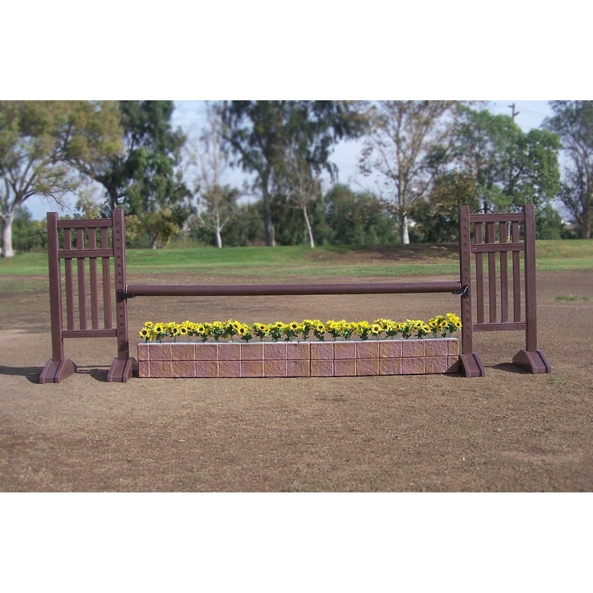 Burlingham Sports Vertical Slat Solid Color 5 Ft Jump Standards