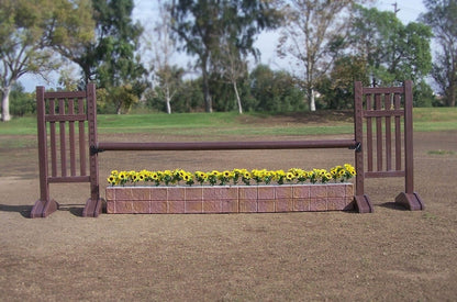Burlingham Sports Vertical Slat Solid Color 5 Ft Jump Standards