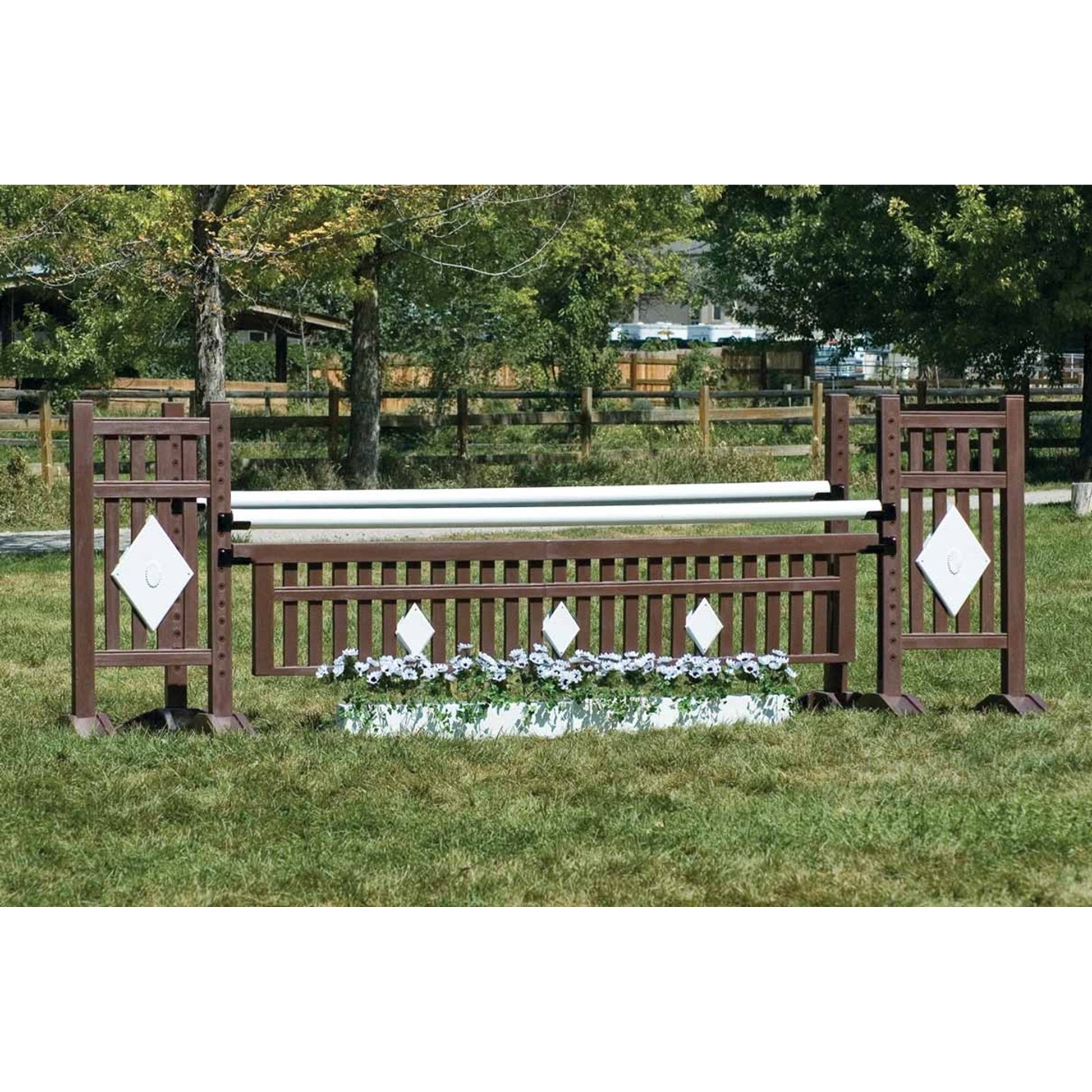 Burlingham Sports Straight Picket Diamond Two Tone 5 Ft Jump Standards