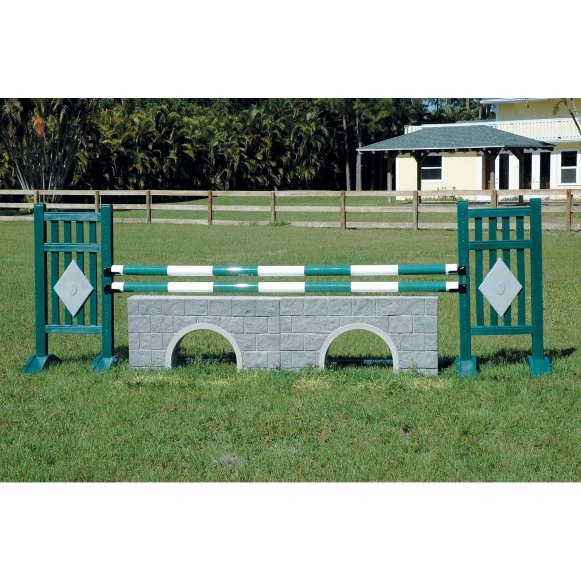 Burlingham Sports Straight Picket Diamond Two Tone 5 Ft Jump Standards