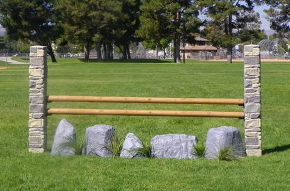 Burlingham Sports Stone Column Standards with Track