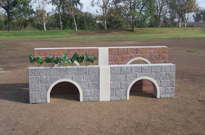 Burlingham Sports Stone Culvert Wall - Set of 2