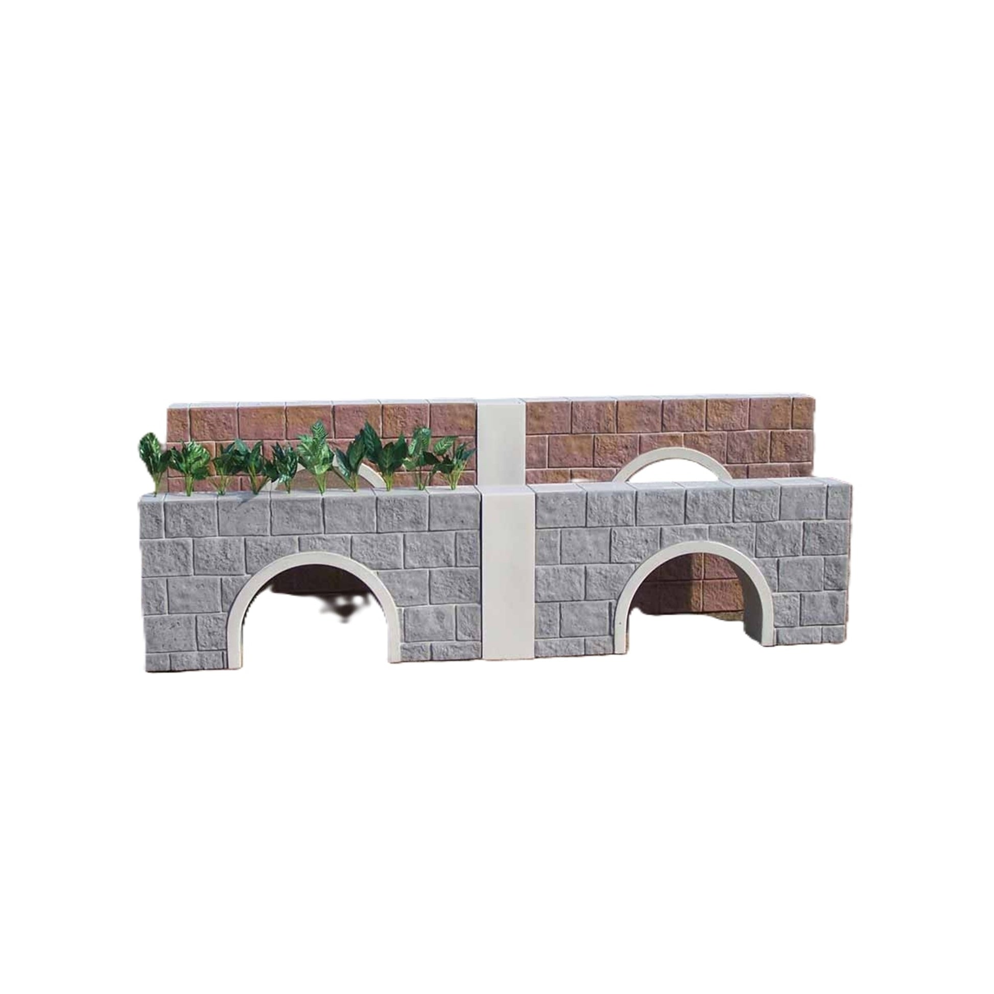 Burlingham Sports Stone Culvert Wall - Set of 2