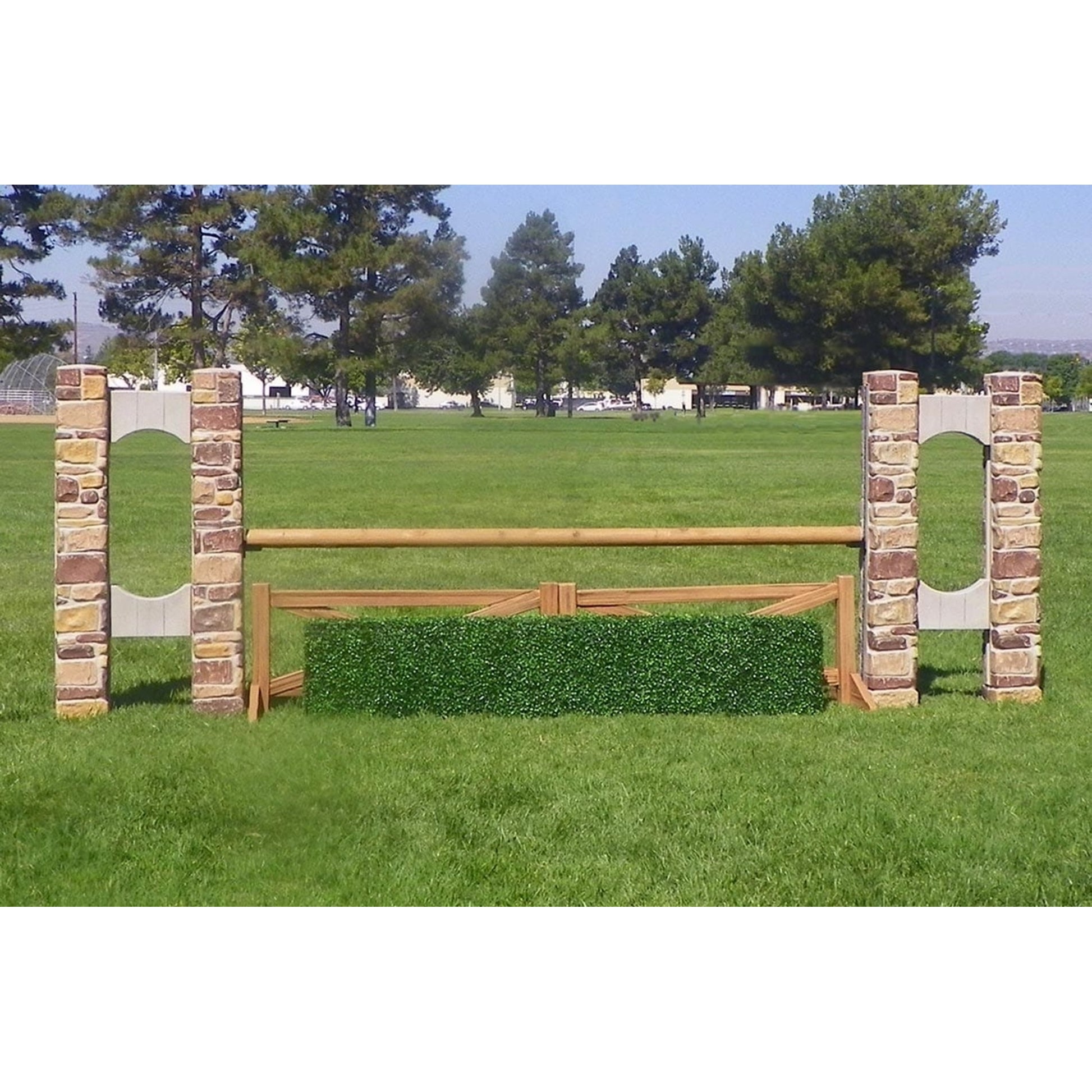 Burlingham Sports Faux Wood Split Rail Fence