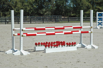 Burlingham Sports Striped Jump Poles - Set of 4