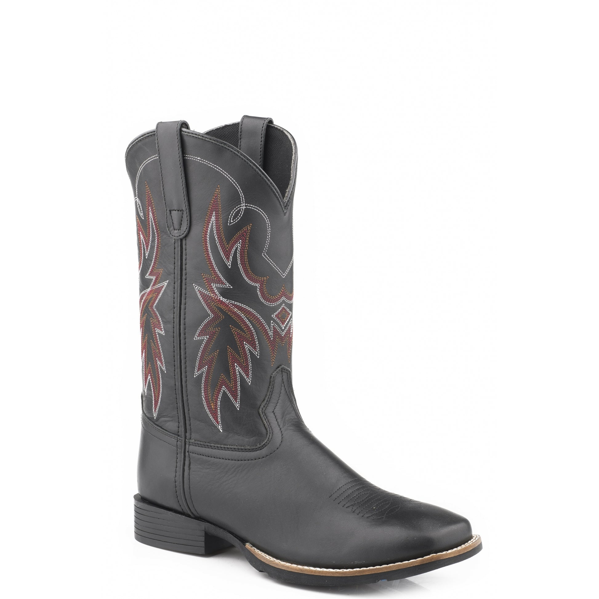 Roper Mens Black Oiled Leather Upper Western Boots