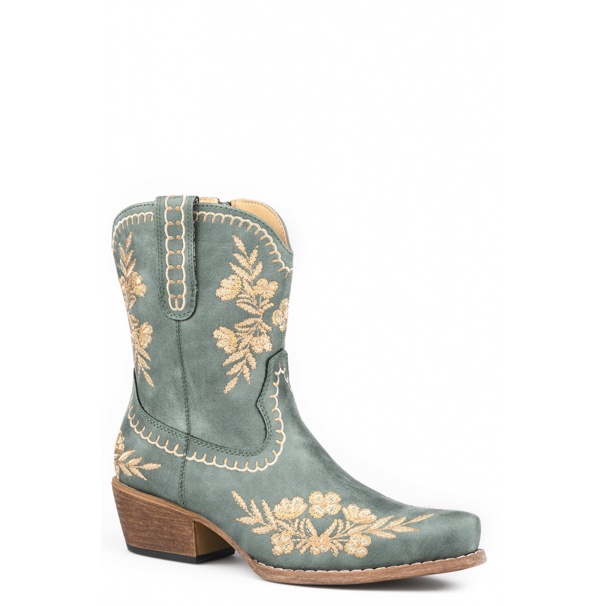 Roper Ladies Turquoise Floral 8" Fashion Boots