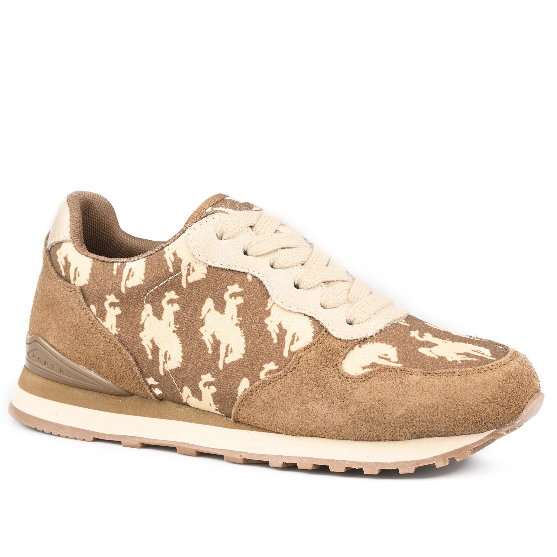 Roper Ladies Cow Suede and Canvas Joggers