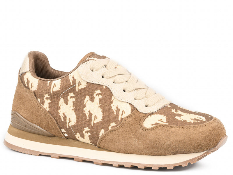 Roper Ladies Cow Suede and Canvas Joggers