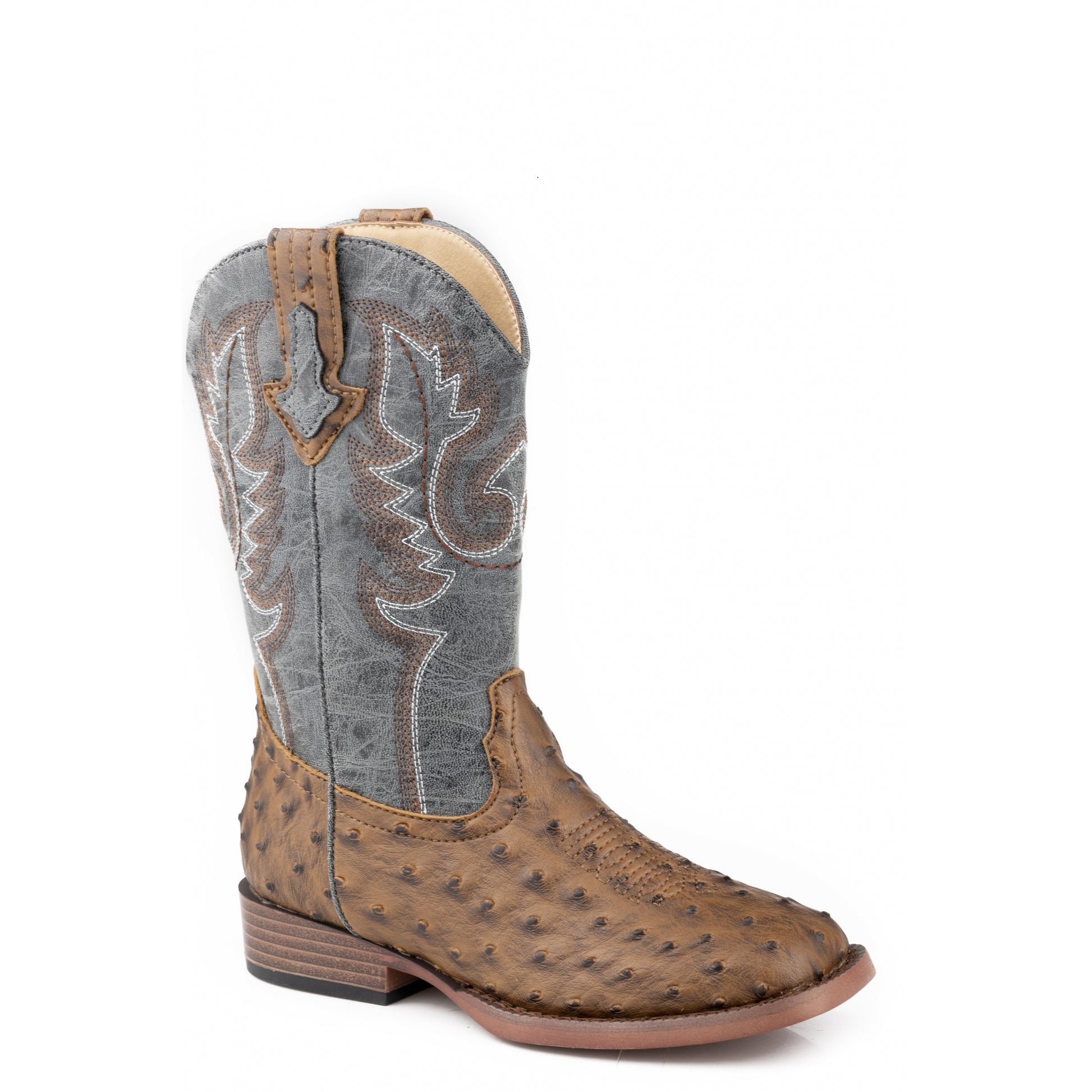 Roper Little Kids Ostrich Vamp Boots