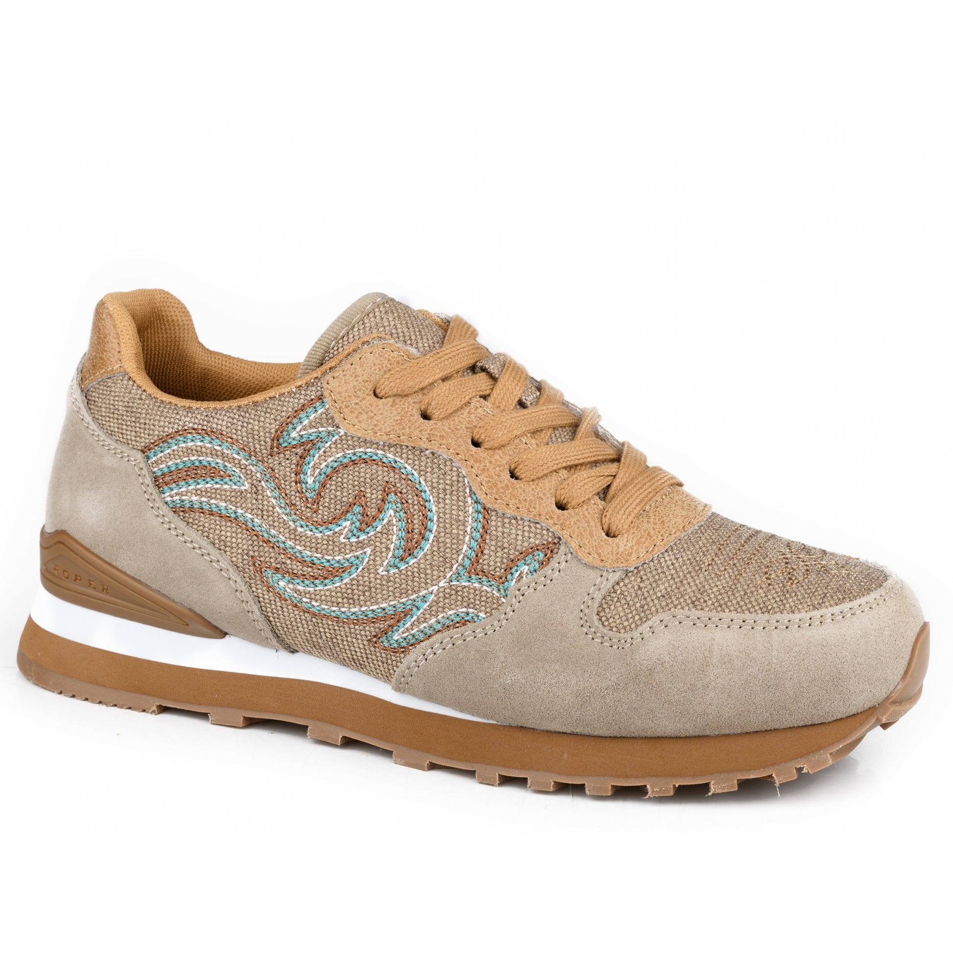 Roper Ladies Cow Suede and Western Stitch Joggers