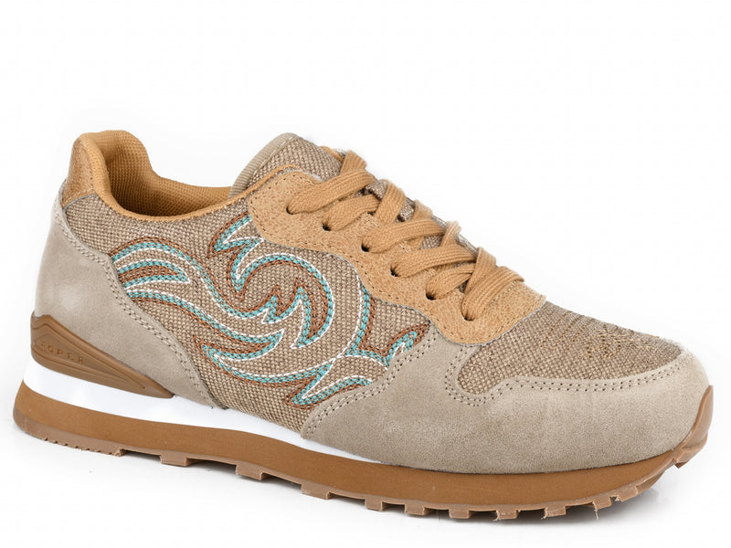 Roper Ladies Cow Suede and Western Stitch Joggers