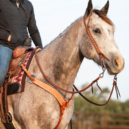Martin Saddlery 2" Buckstitch Design Breast Collar