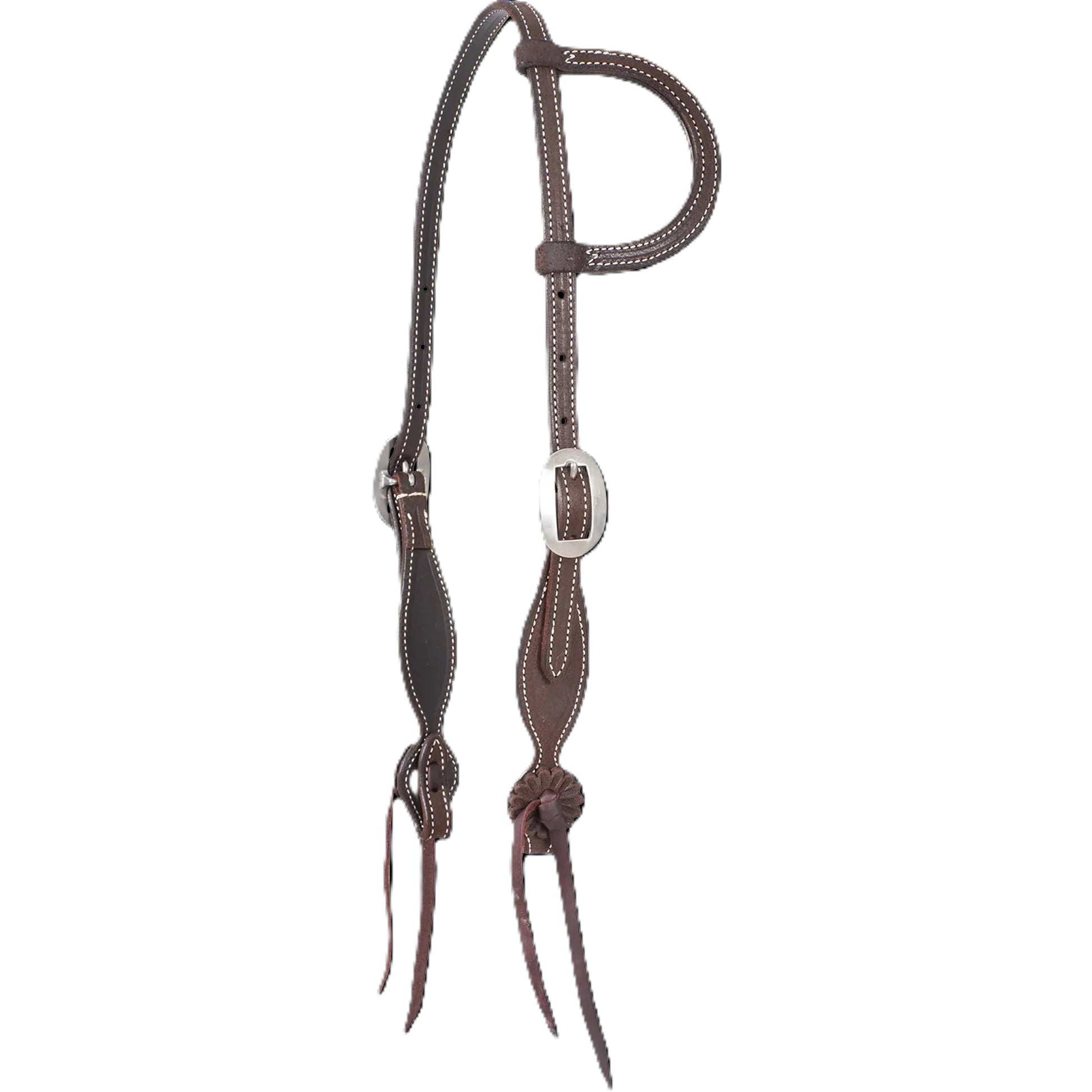 Martin Saddlery Split Ear Headstall with Rosette Strings