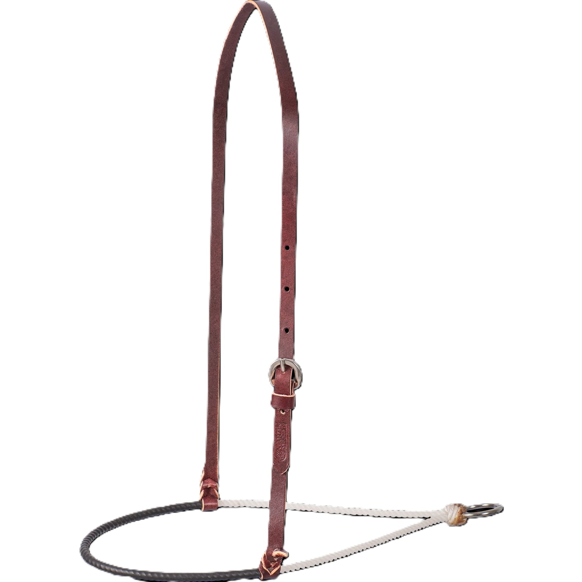 Martin Saddlery 3/16" Single Rope Noseband with Shrink Wrap Cover