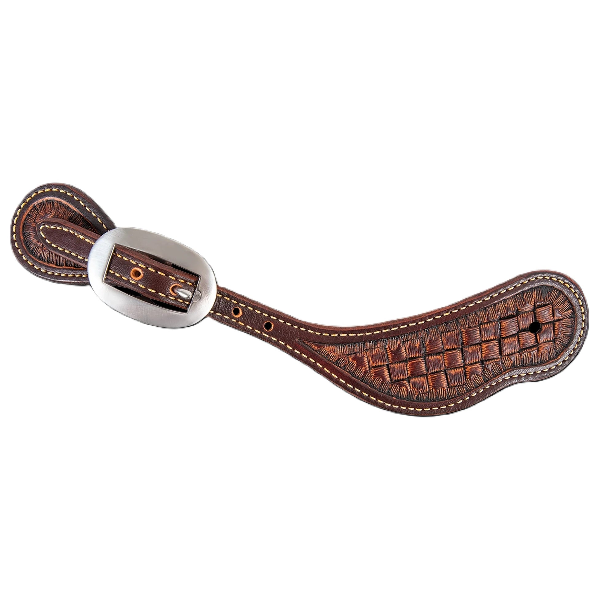 Martin Saddlery Cowboy Weave Tooled Spur Strap