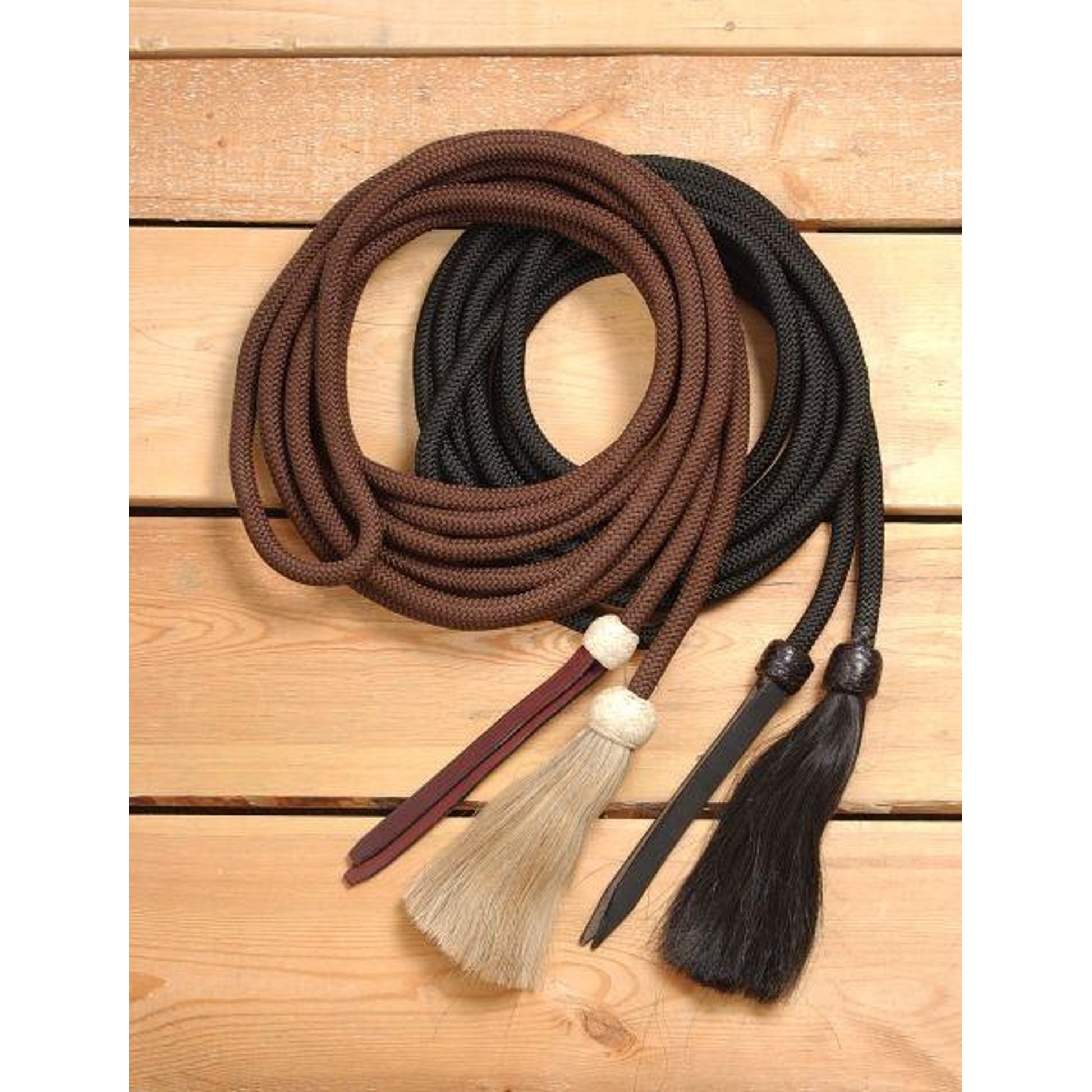 Mecate Rope Royal King Braided Mecate Rope with Horsehair Tassel– HorseLoverZ