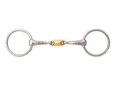 Korsteel Copper Oval Link Loose Ring Snaffle Bit