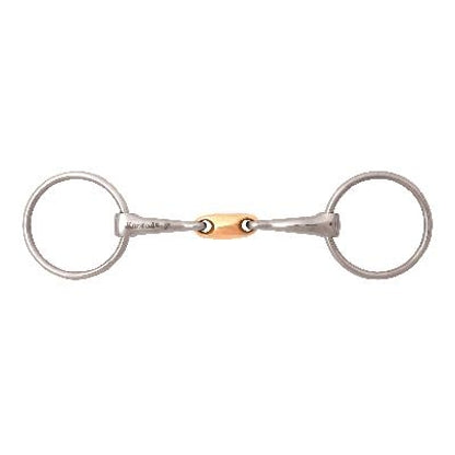 Korsteel Copper Oval Link Loose Ring Snaffle Bit