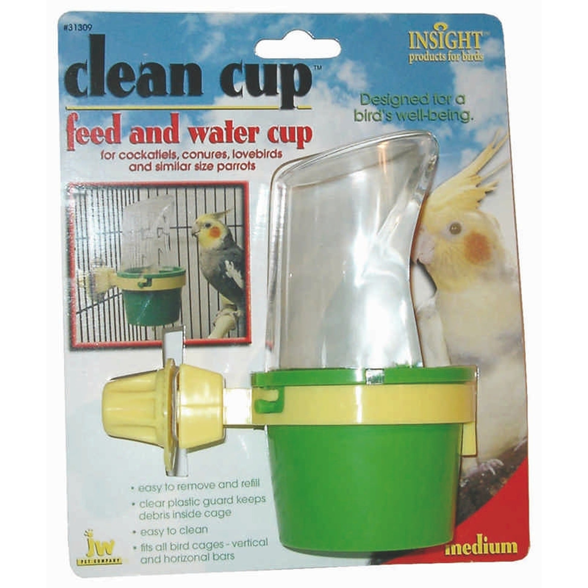 Feed/Water Cup For Bird Cages