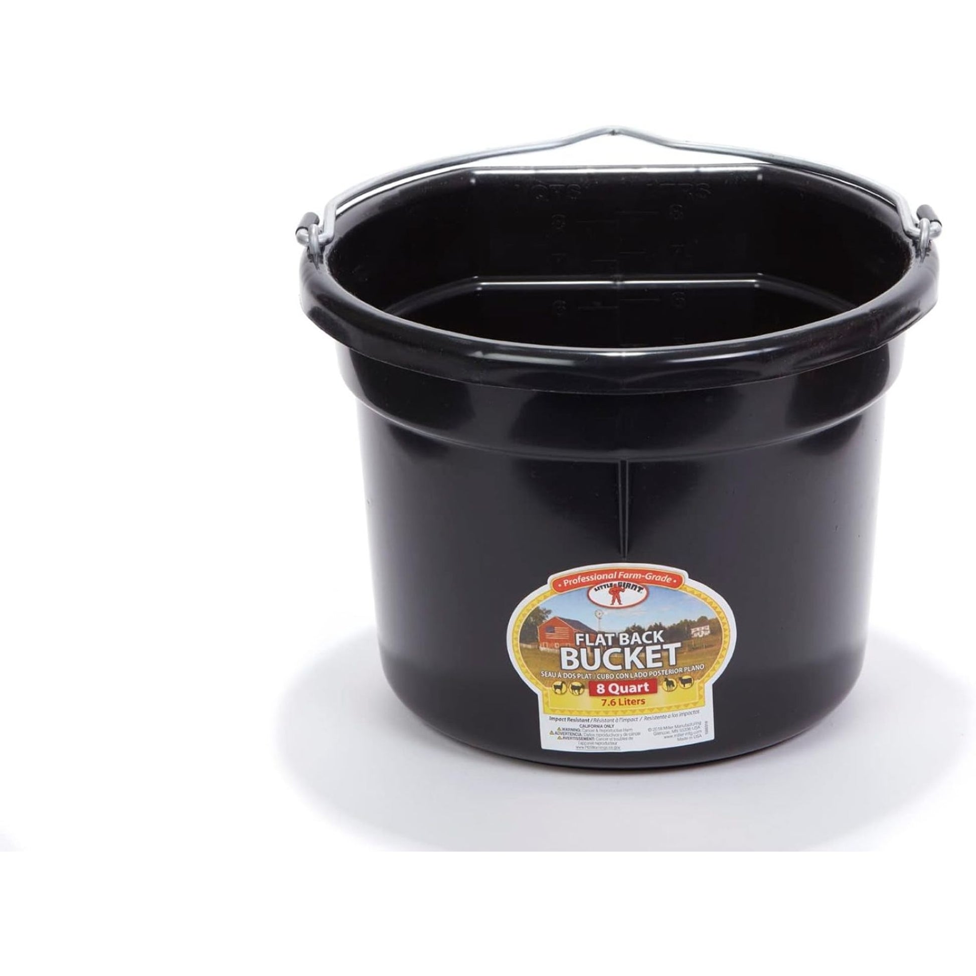 Little Giant Flat Back Plastic Bucket