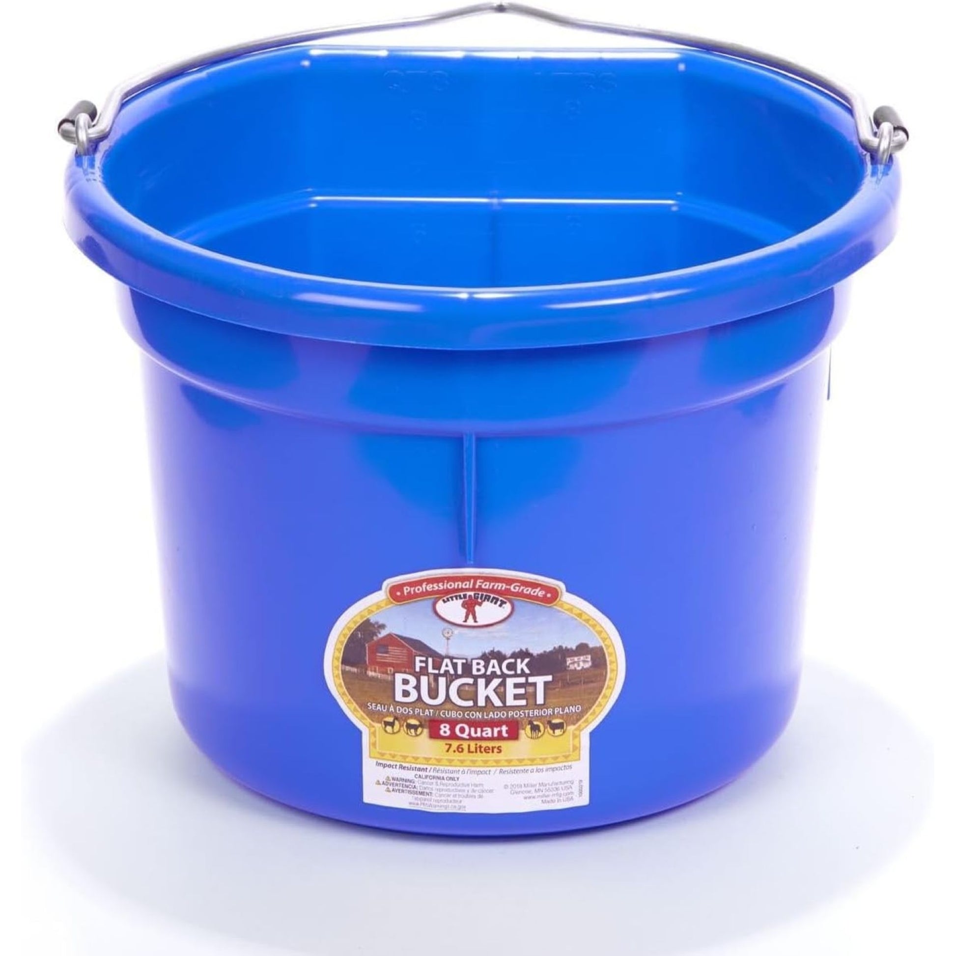 Little Giant Flat Back Plastic Bucket