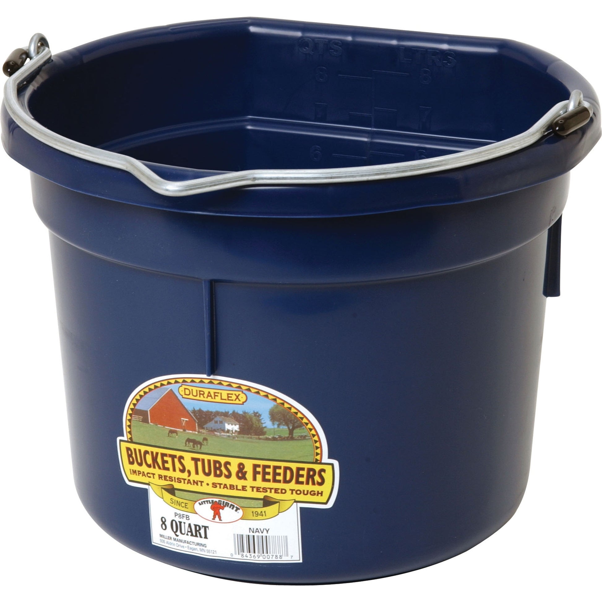 Little Giant Flat Back Plastic Bucket