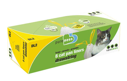 Drawstring Cat Litter Pan Liners