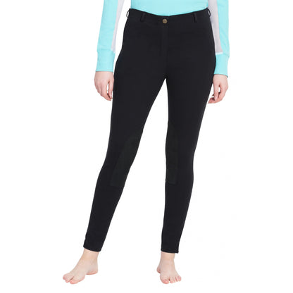 TuffRider Ladies Cotton Pull On Knee Patch Plus Breeches