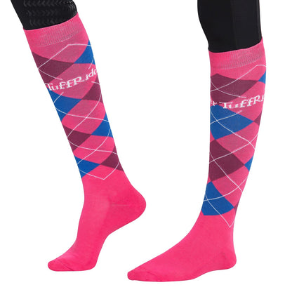 TuffRider Ladies Argyle Knee Hi Socks