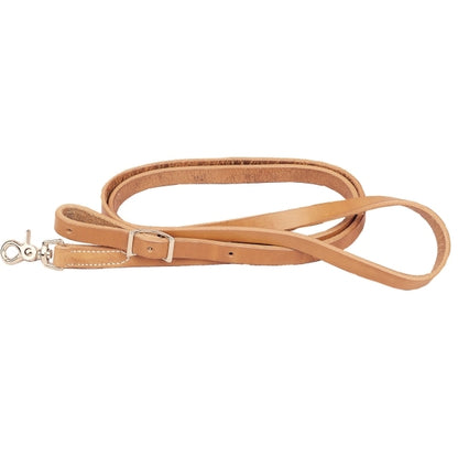Tory Leather Flat Rein - Nickel Hardware