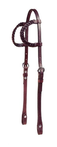 Tory Leather Braided Double Ear Bridle Leather Heastall