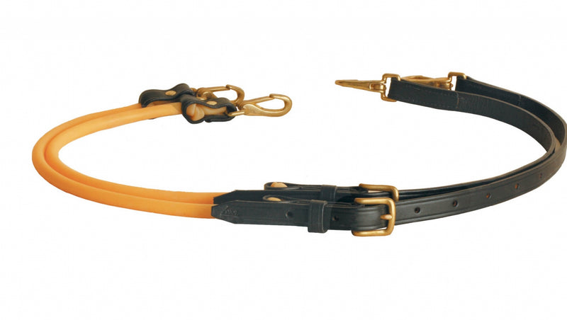 Tory Leather Adjustable Leather & Latex Tubing Side Reins