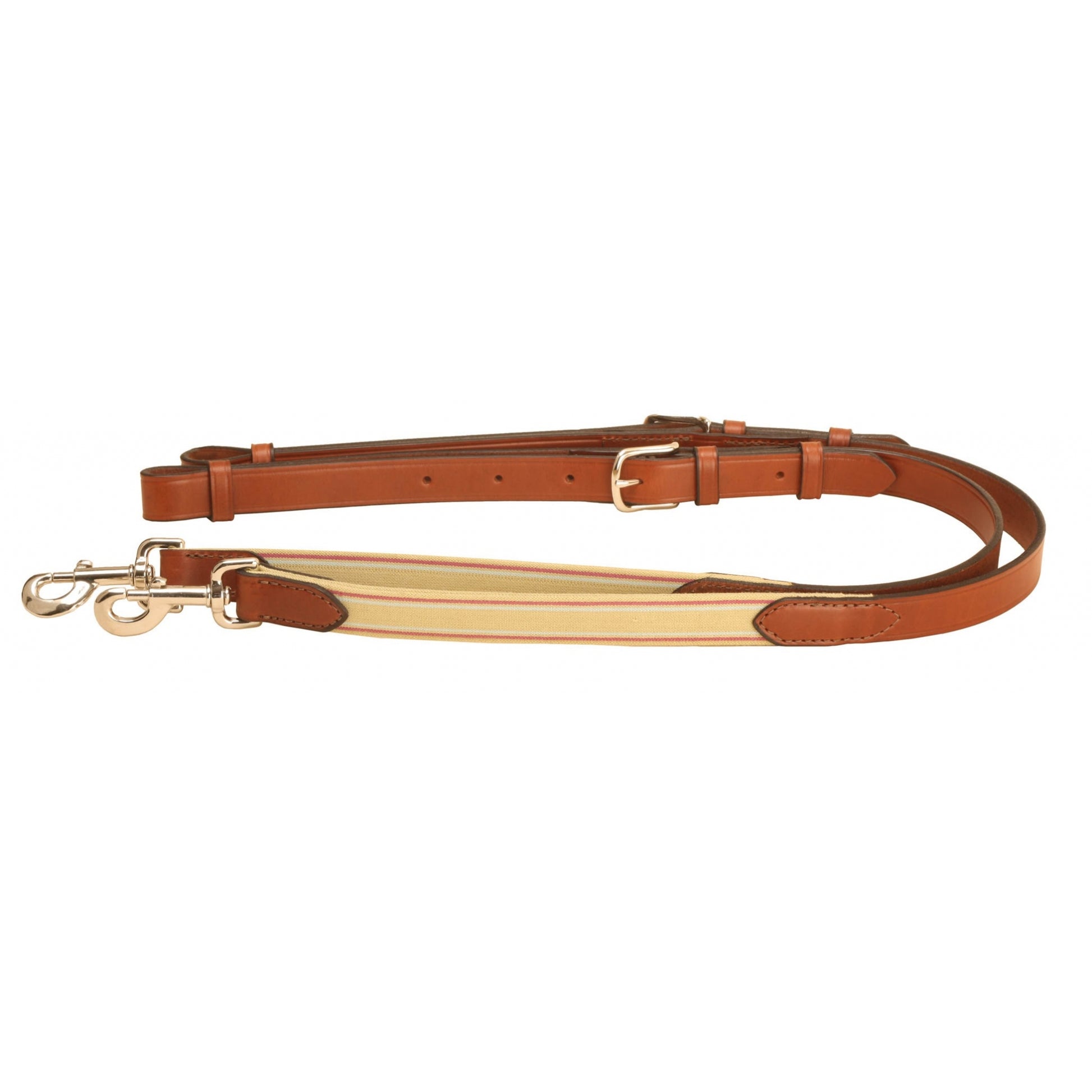 Tory Leather 1" Adjustable Leather & Elastic Side Rein