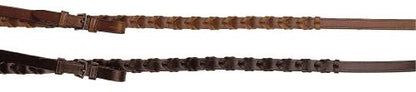 Tory Leather Laced Rein with Buckle Bit Ends