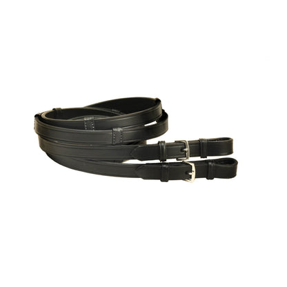 Tory Leather Reins with Buckle Ends and Stops