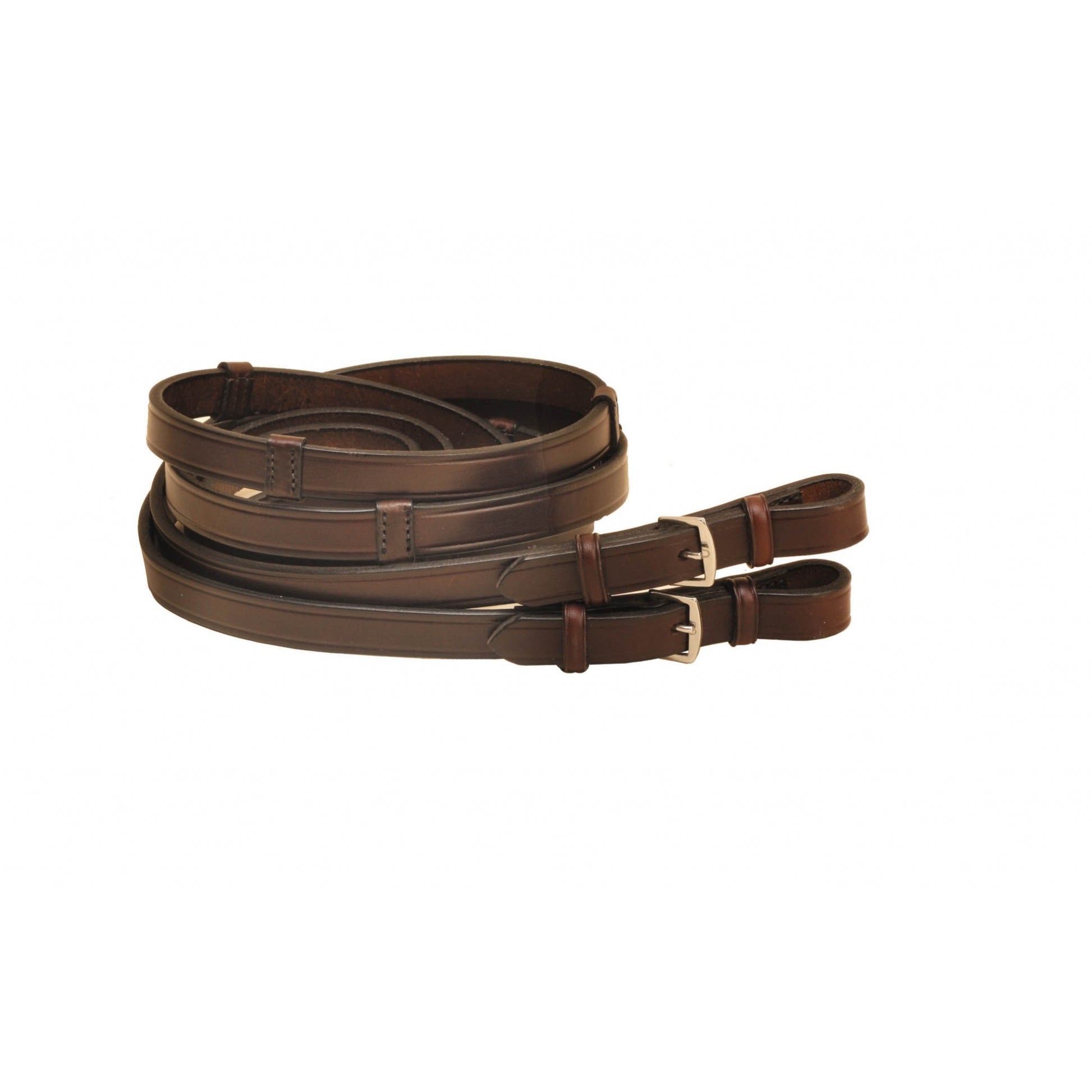 Tory Leather Reins with Buckle Ends and Stops