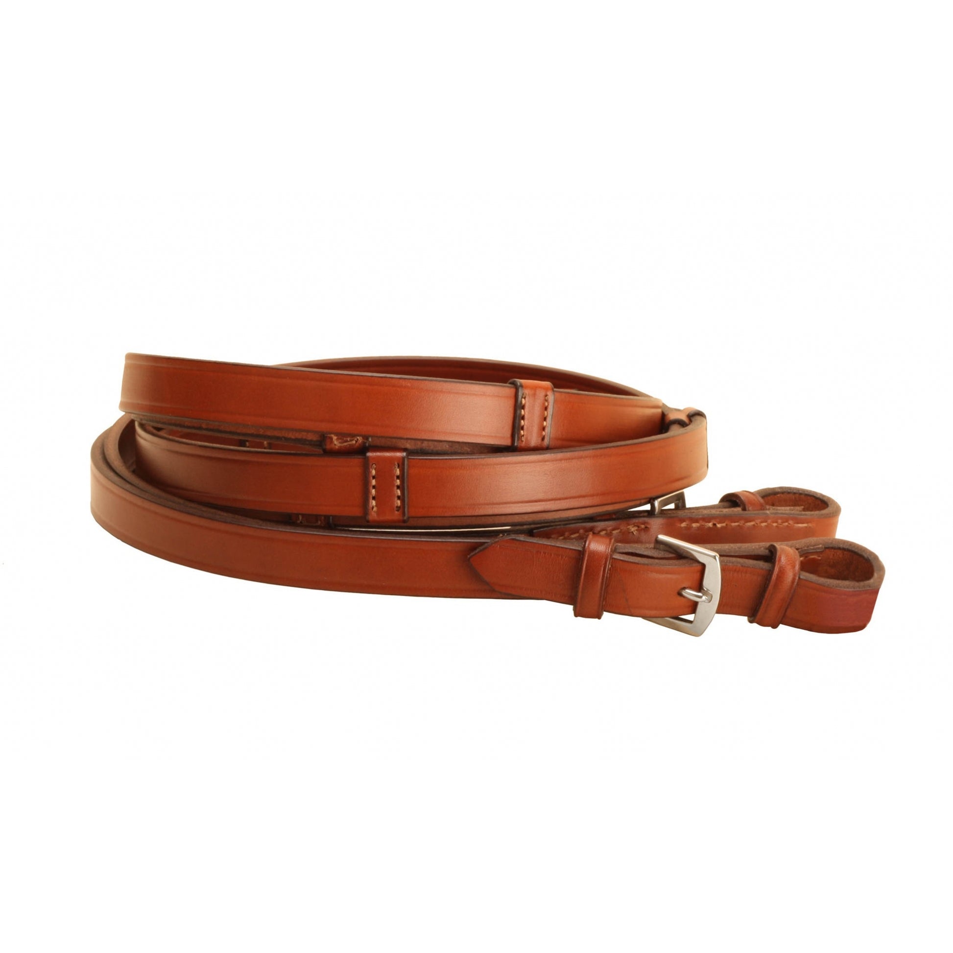 Tory Leather Reins with Buckle Ends and Stops