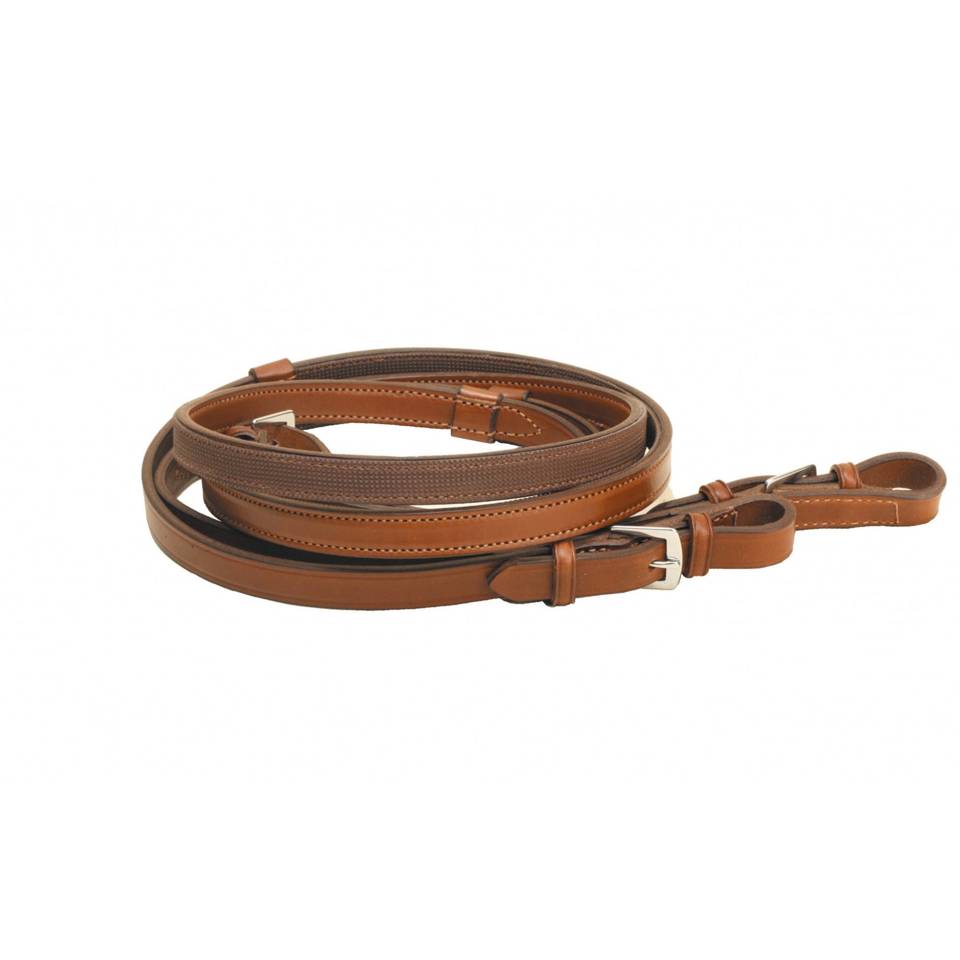Tory Leather English Reins with Rubber Inside Grip