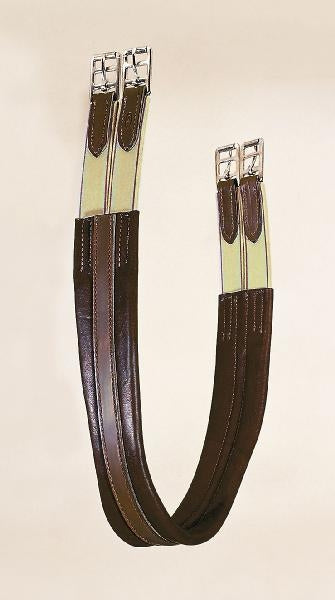 Tory Leather Contour English Girth with Elastic