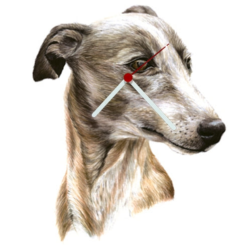 Whippet Head Shaped Clock