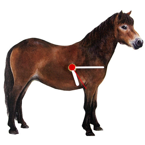 Exmoor Pony Shaped Clock