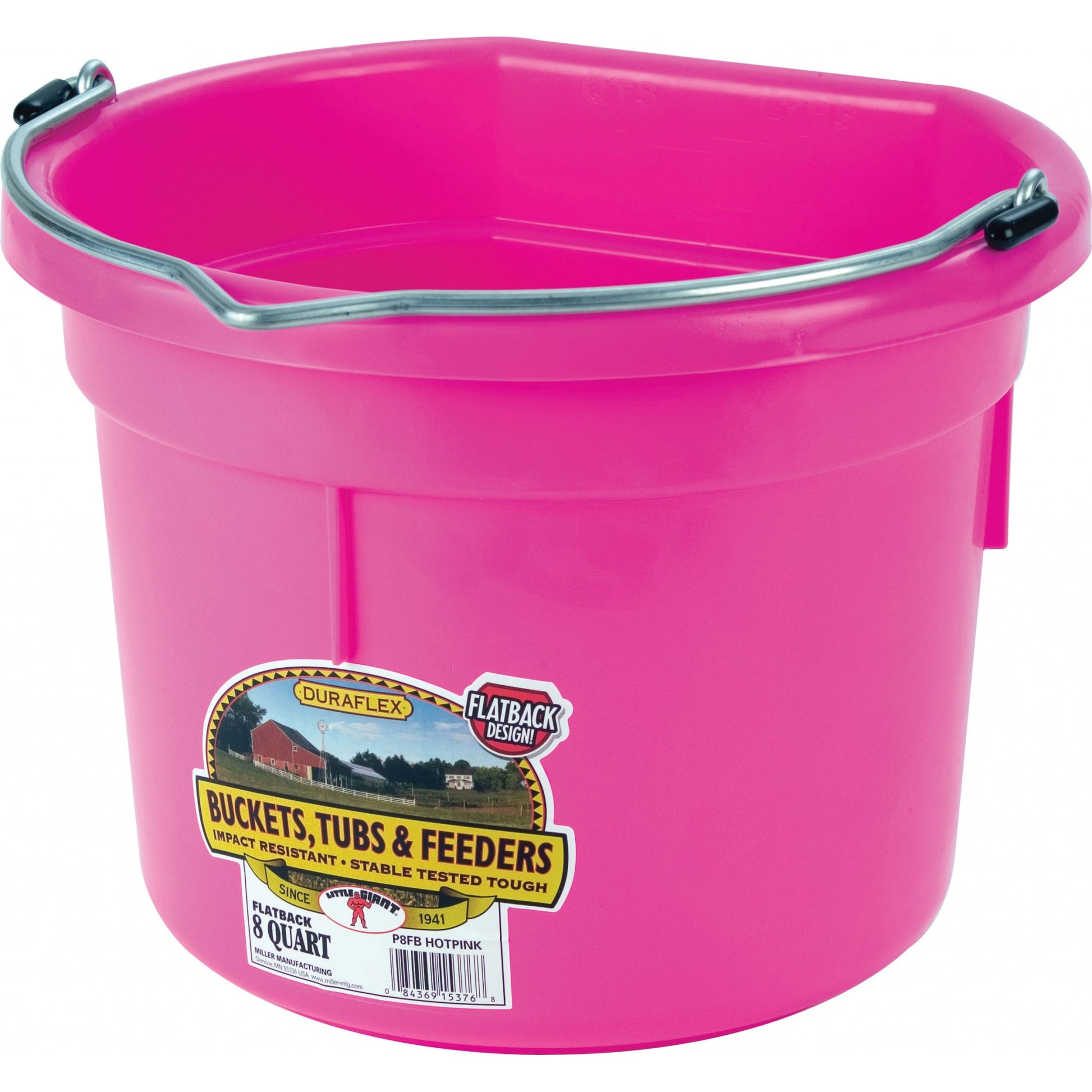 Little Giant Flat Back Plastic Bucket